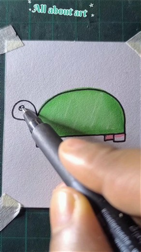 cute turtle drawing