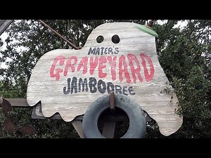 Mater's Graveyard JamBOOree POV Ride & Queue - w/Grim Grimming Ghosts Sendup at Cars Land Halloween