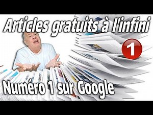IA GRATUITE pour créer à l'INFINI des articles de blog SEO