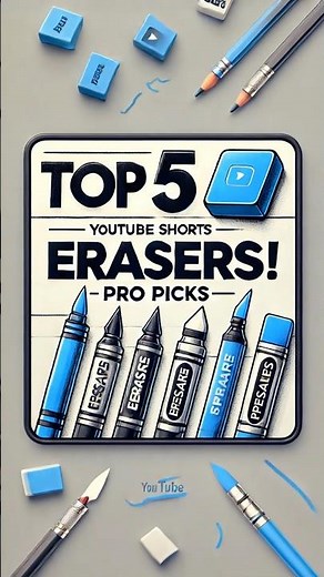 Top 5 Erasers Every Artist Should Own.