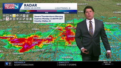 Iowa weather: Isolated strong storms Monday night with more rain and storms this week