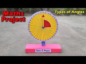Science exhibition project - Mathematics Angle Project | Types of Angles | Math Working Model