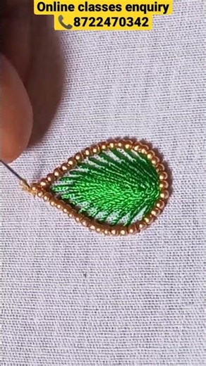 Long and short stitch in maggam work|aari/maggam work basics for beginners