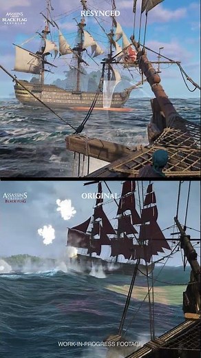 AC Black Flag OG vs Resynced Naval Combat… HUGE Difference 😳🔥