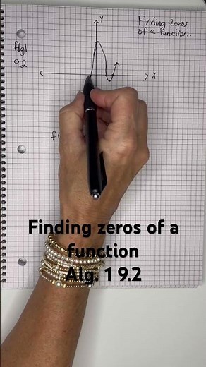 Alg 1 9.2 Finding zeros of a function #zeros #function #cubic #graph