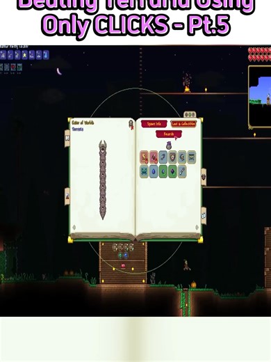 Beating Terraria with Clicks: Eater of Worlds and Skeletron Showdown