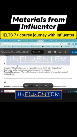 2K views · 26 reactions | How materials from Influenter can impact your IELTS band score on Speaking, writing, reading, and Listening. These pdfs and materials will include 1. 2000 ready questions and band 9 answers 2. Paraphrase Kingdom 3. Grammatical solutions 4. Universal Fluency maker vocabulary 5. Cambridge questions 6. Tricks and strategies designed by Atifi sir on all 4 modules | Influenter | Facebook