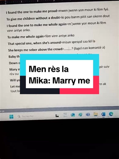 Marry Me by Mikaben: Lyrics and Analysis
