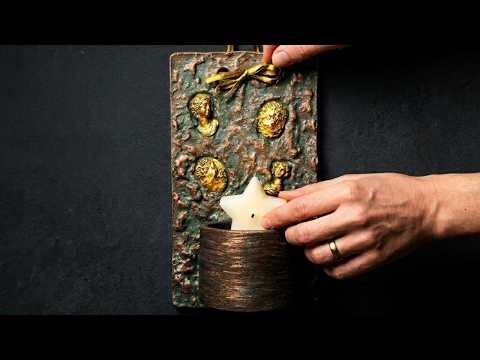 Crafting Ancient Elegance: A Roman Relief Clay Candleholder (DIY)
