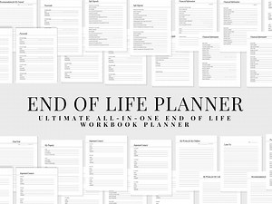 End of Life Planner, Death Binder, What If Binder, Emergency Binder, Death Planner, Estate Planning, Funeral Planner, Just in Case Planner - Etsy