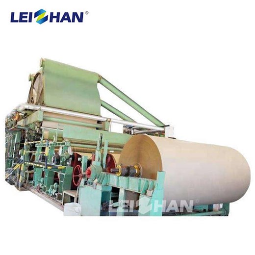 Waste Recycled Paper Machine Testliner Kraft Paper Roll Making Machine Corrugated Paper Production Line