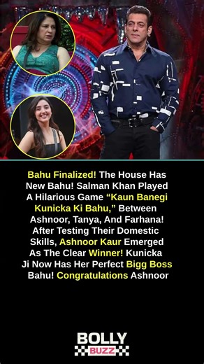 Ashnoor Becomes the New Bahu! 😂 Salman Khan’s Hilarious BB19 Game Surprise! #biggboss