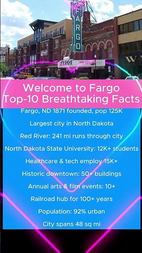 Welcome to Fargo, North Dakota: Top-10 Breathtaking Facts #USA #city #Fargo #ND