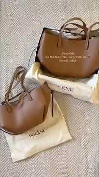 Unboxing & try on | Polène Cyme Mini & large👜 #unboxing #cleangirl #polene #poleneparis #bag