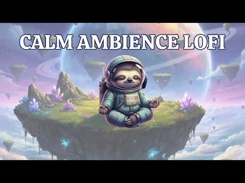 Calm Lofi Music – Space Sloth Meditating on Island for Relaxation, Focus & Anxiety Relief