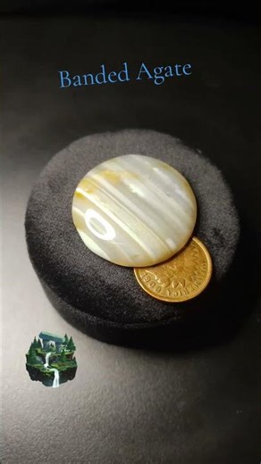 Banded Agate from the Nehalem River in Oregon. Cut, shaped and polished here at Cooper Stonecrafts