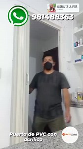 9.3K views · 135 reactions | 類 ¿TENGO POCO ESPACIO EN MI COCINA QUE SOLUCION TENGO ? 朗 UNA PUERTA CON ACRILICO ES LA SOLUCION  SON DE PVC RESISTENTE.  ¡Son funcionales y fácil de colocar!  Contáctanos: 1️⃣Escribir al Wsp 981488363 https://wa.link/x86wwr le contestaremos . 2️⃣Llamar al +51 981488363 #lpuertasplegables #separadoresdeambientes #puertasdepvc #separadordeambientesdepvc #decorhouseenlima #lima | Janet Maza Juarez | Facebook
