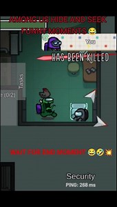 Among Us Hide and Seek funny moments 😂 #amongfunnymoments #amongus #amongushidenseek #gamingfunny