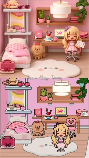 Free Pastel Pink Room Makeover Ideas ✨🧸 | Toca Life World