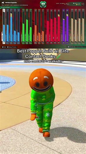 Best Popper Build w/ Elite Contacts Dunk 🧪 #nba2k26 #2k26 #2k