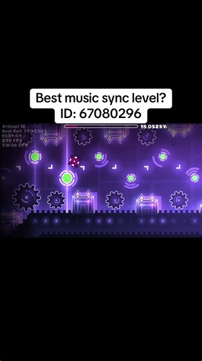 Top Geometry Dash Music Sync Level with Amazing Decor
