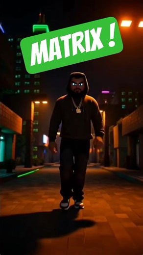 When the HOOD meets THE MATRIX 💀⚡ (GTA x Minecraft) #short #shortvideo #fyp