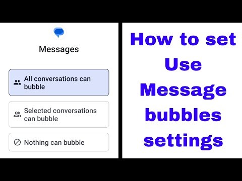 Message bubbles settings kaise kare।how to set message bubbles settings।bubbles settings in message