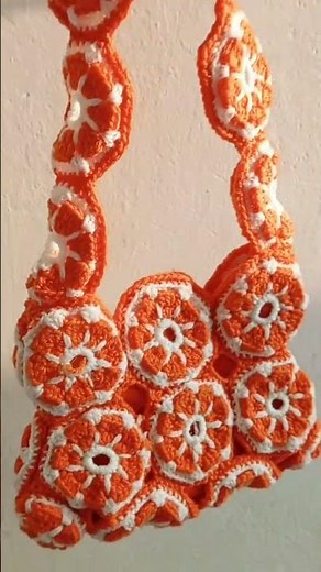 how to crochet a small orange drawstring .Aperol Spritz bag citrus slice crochet pattern