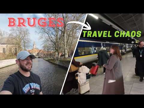 From Dreamy Bruges to Travel Chaos 😅 | Belgium Vlog (Brussels, Food & Train Drama)