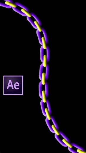 purple🟣 chain animation using After effect 😎