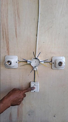 learn to connect a single switch for two lights