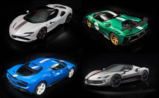 フェラーリがブランド象徴するボディカラー4系統「ブルー」「グリーン」「ホワイト」「グレー/ブラック」を解説。その人気の秘密とは