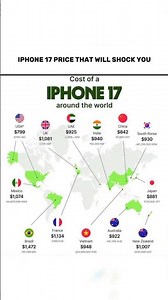 iPhone 17 Price Comparison Around the World 🌍📱😱