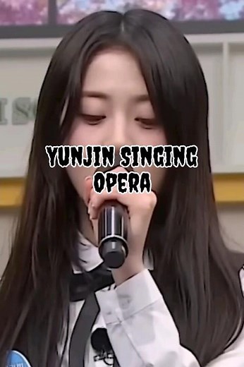 Yunjin singing opera #yunjin #opera #lesserafim #yunjinopera