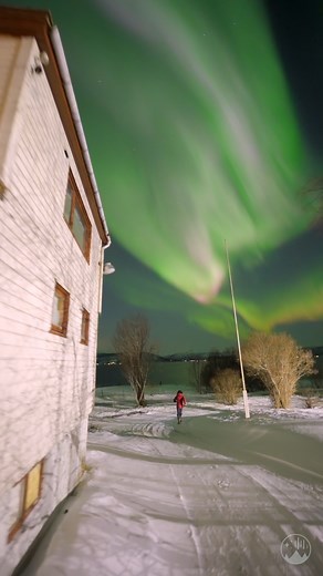 21K views · 1.6K reactions | We barely had time to get out of the house and the aurora exploded above our heads!!  | Night Lights Films | Facebook
