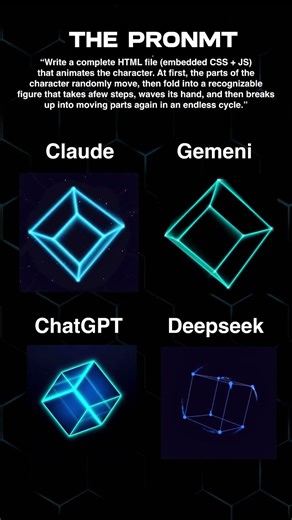 Which AI Codes the Best Animation #coding #ai #comparison #programming #python #javascript