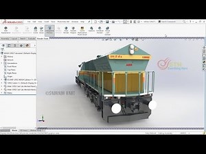Solidworks Train Modelling Tutorials - S01 E03: EMD Locomotive Body Part 3 [English]