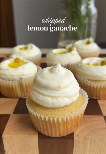 Whipped lemon ganache 🍋✨ this is my favorite alternative to traditional buttercream! The base is made with white chocolate and heavy cream and flavored with real lemon zest and juice. It’s whipped into a light and airy frosting for cakes and cupcakes that’s less cloyingly sweet and has a silky texture more liked whipped cream. Find the full recipe on dollopofdough.com 💛 #lemonganache #chocolateganache