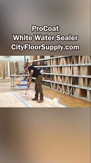 Applying ProCoat White Water Sealer | City Floor Supply #shorts