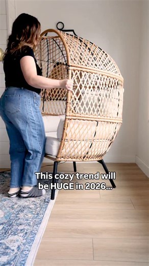 Everyone’s talking about 2026 home trends… but the biggest shift is simple: warm, lived-in, human spaces. Even a tiny corner like this can feel so much cozier with a little texture, warm lighting, and natural materials, which are all things designers say will be huge in 2026. If you want the full scoop on next year’s trends (and how to get them on a budget), my new video is live on YouTube today! Comment "2026" and I'll DM the link right to you. #cozyhome #diyhomedecor #2026hometrends #CozyDIYHo