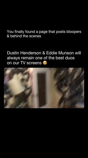 Bloopers & Behind The Scenes on Instagram: "Eddie Munson and Dustin Henderson share one of the most memorable and emotional friendships in Stranger Things. Eddie is portrayed by Joseph Quinn, while Dustin is played by Gaten Matarazzo. Introduced in Season 4, Eddie quickly bonds with Dustin over their shared love of fantasy, music, and being unapologetically themselves. While Eddie is loud, rebellious, and misunderstood by most of Hawkins, Dustin immediately sees past the rumors and treats him wi
