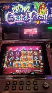 Started with 50 free plays then retrigered on Crystal Forest #slot #casinogame #slotscasinogames