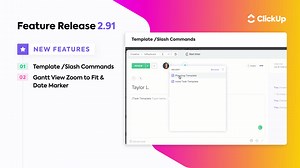 1K views | Beep beep—here comes pest control!  We're giving you more slash commands for mouse-free editing.  Now you can apply templates without leaving your keyboard! That + Gantt view improvements AND the ability to clear @mentions in Home: bit.ly/3yhAcUK | ClickUp | Facebook