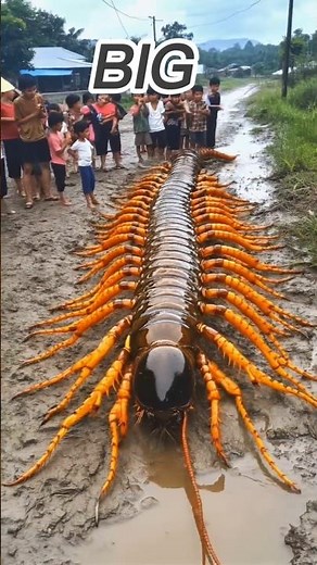World’s Largest Centipede Ever Seen 😨 | Extreme Size Comparison#shorts