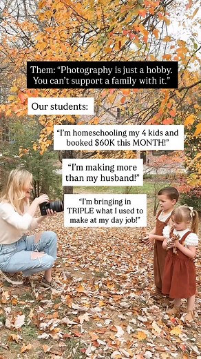 They said photography couldn’t pay the bills... But our students are tripling their income, getting their time back and building freedom-filled lives with their cameras — and it all started with this free training 👇 https://amyandjordan.com/free-training If you see our student stories and think… “That’ll never be me.” We get it. We’ve been there too — overwhelmed, second-guessing everything, wondering if we’d ever figure it out. But here’s the thing no one tells you: Those women you see crushin