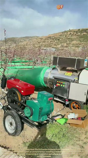 Frost Protection in Orchards! Heated Pipe Installation Technology