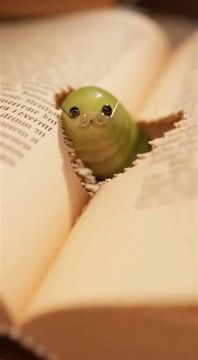 Tiere in freier Wildbahn: Der Bücherwurm #animals #books #nature