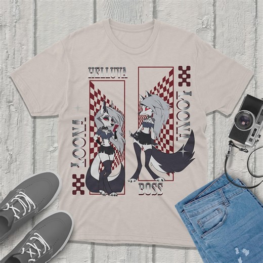 Loona Shirt Helluva Boss Character Fanmerch Animated Series - Etsy