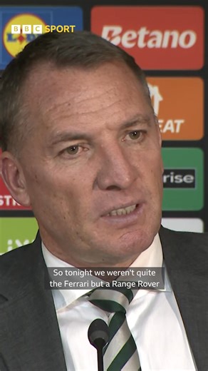 317K views · 3.3K reactions | 'Tonight we weren't quite the Ferrari but a Range Rover Sport' ️ Brendan Rodgers was pleased with his side's display tonight!  #BBCFootball | BBC Sport Scotland | Facebook