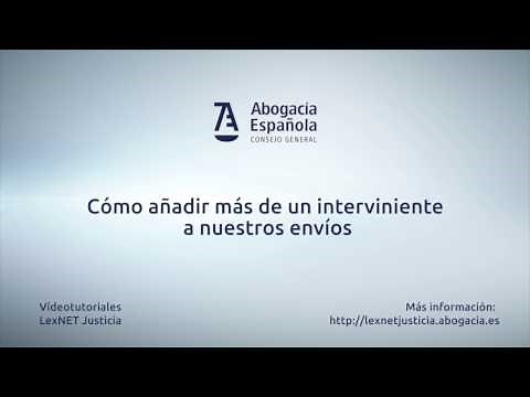 LexNET Justicia Cómo añadir mas de un interviniente a nuestros envíos